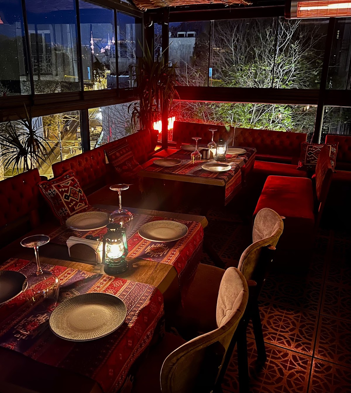 Pleasure terrace roof top restaurant